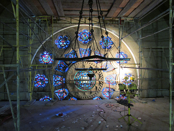 Meticulous restoration of the Temple's prized Rose Window