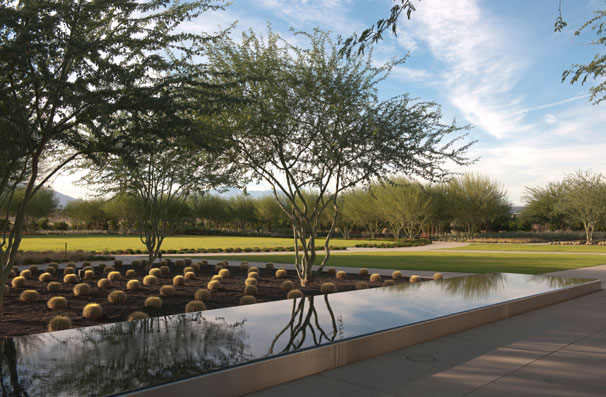 The Sunnylands Center & Gardens presents an inviting oasis for visitors and for those participating in the thoughtful discussions of significant problems, for which the Annenbergs were well known.