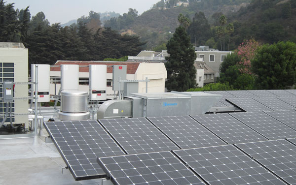 The Bel Air Bar & Grill has a Photovoltaic Array on its roof, one among many green features of the building. Photo (C) MATT Construction.