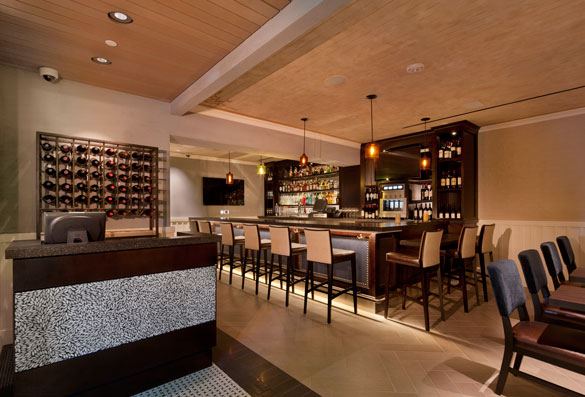 The new bar is stylish and inviting, too. Photo by Benny Chan, Fotoworks.