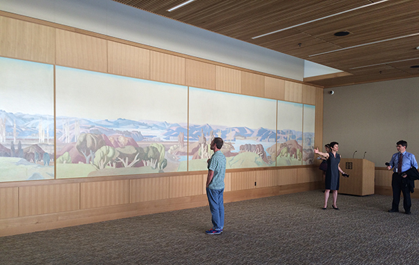 New Board Room Displays a 1934 Millard Sheets Mural