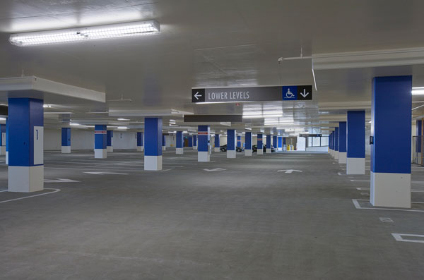 The completed structure provides 481 parking spaces, with electric vehicle charging stations on every floor - a first for a City of Beverly Hills lot.