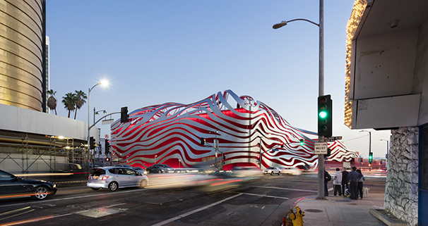 The corner of Wilshire and Fairfax, headed Southbound on Fairfax