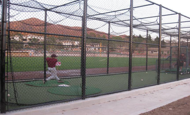 Next to the new track is Westmont College's new baseball field.