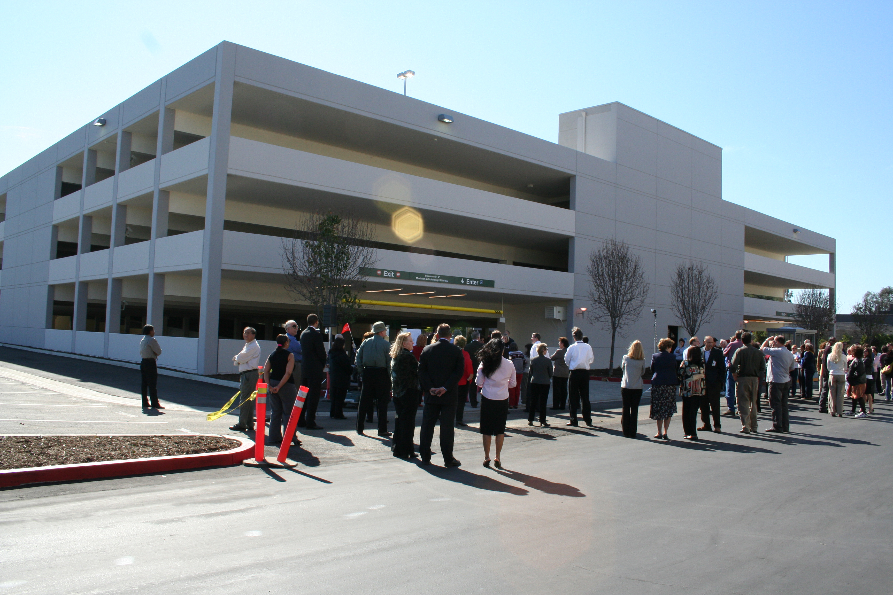 MATT construction Aerospace Parking Structure Ribbon cutting