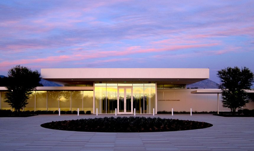leed gold MATT construction Annenberg Retreat at Sunnylands Exterior Front Dusk