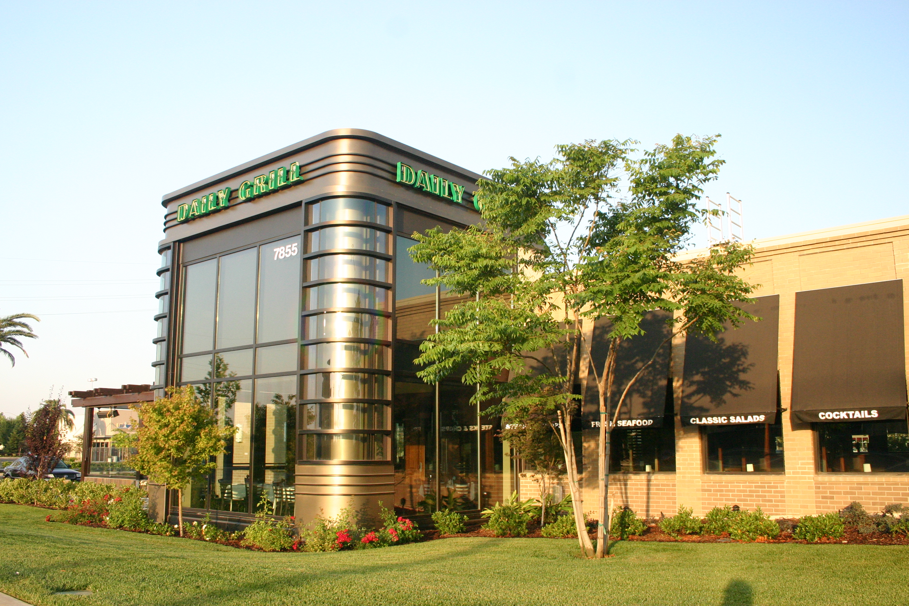 MATT construction Daily Grill Exterior Front Landscaping