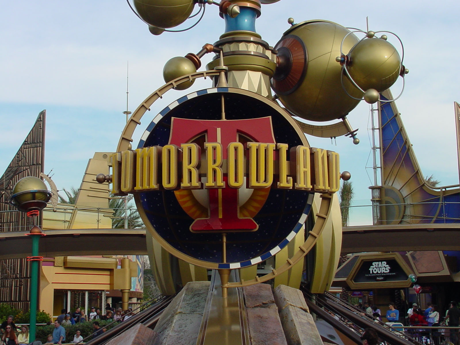 Disneyland's Tomorrowland Signage Upclose MATT Construction