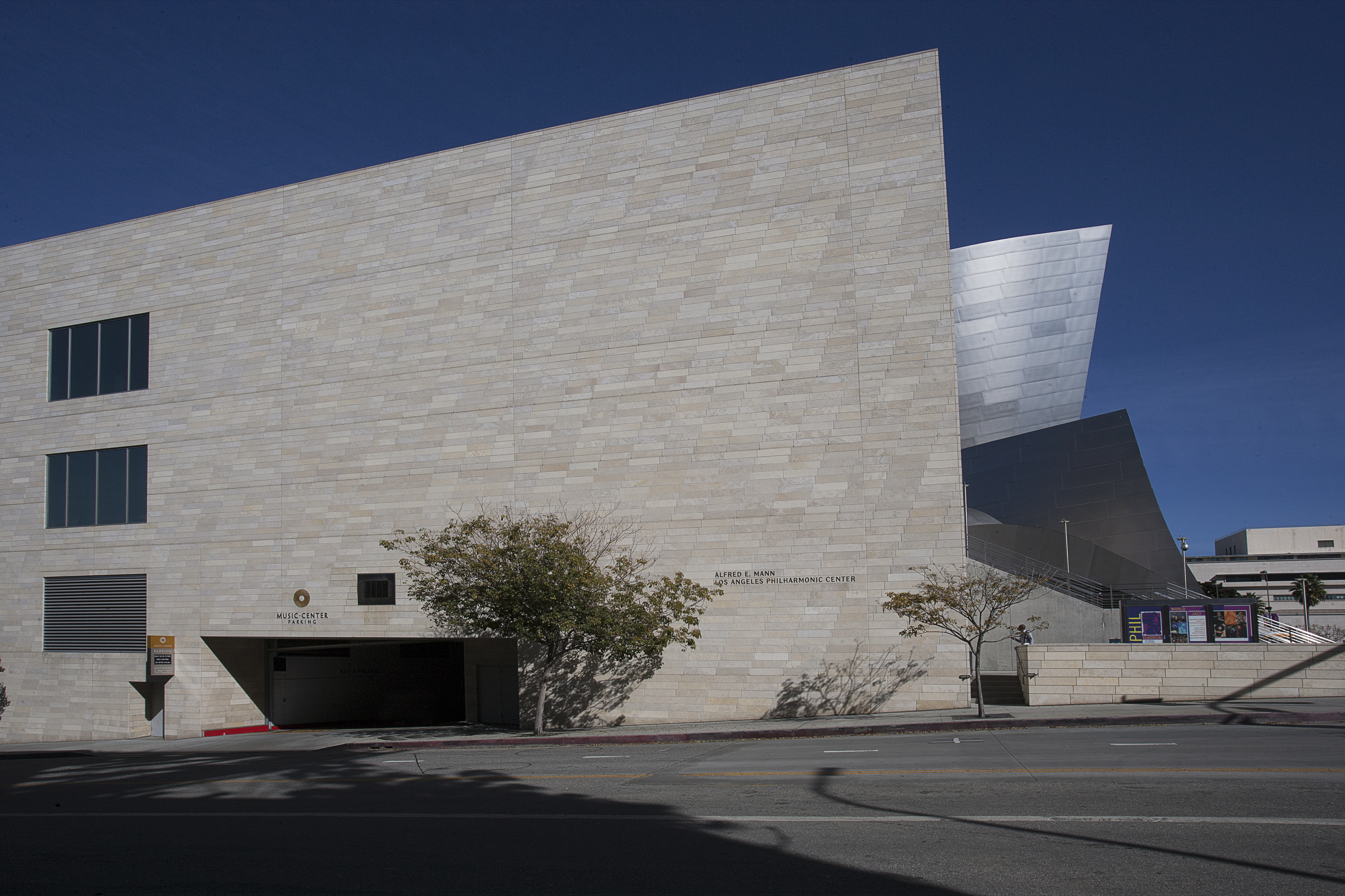 Walt Disney Concert Hall Parking Garage Exterior Front Entrance MATT Construction