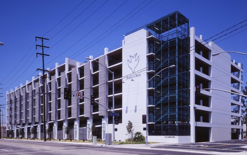 Faithful Central Bible Church parking structure Exterior front full MATT Construction