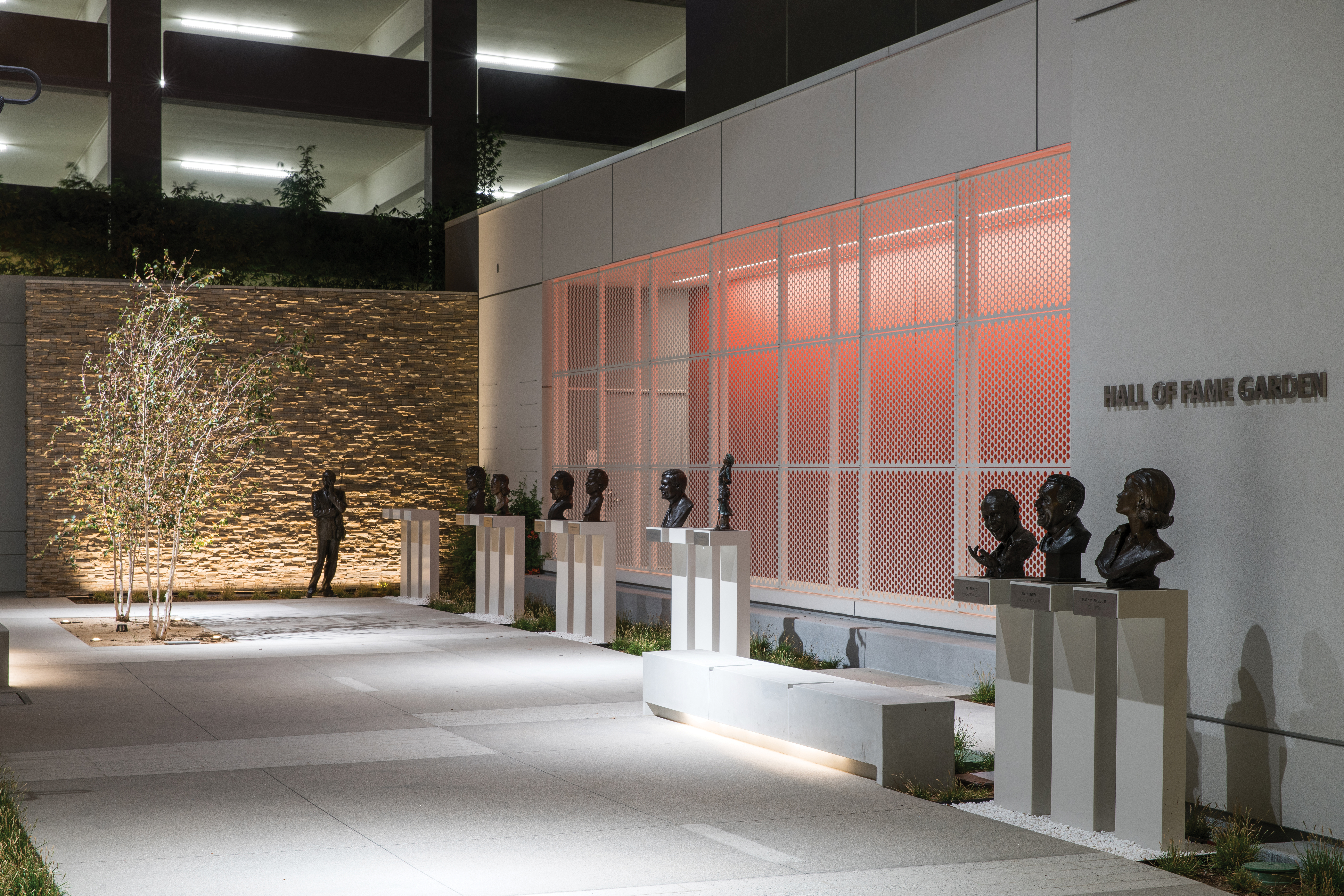 MATT construction Television Academy of Arts and Sciences Saban Media Center exterior Hall of Fame Garden