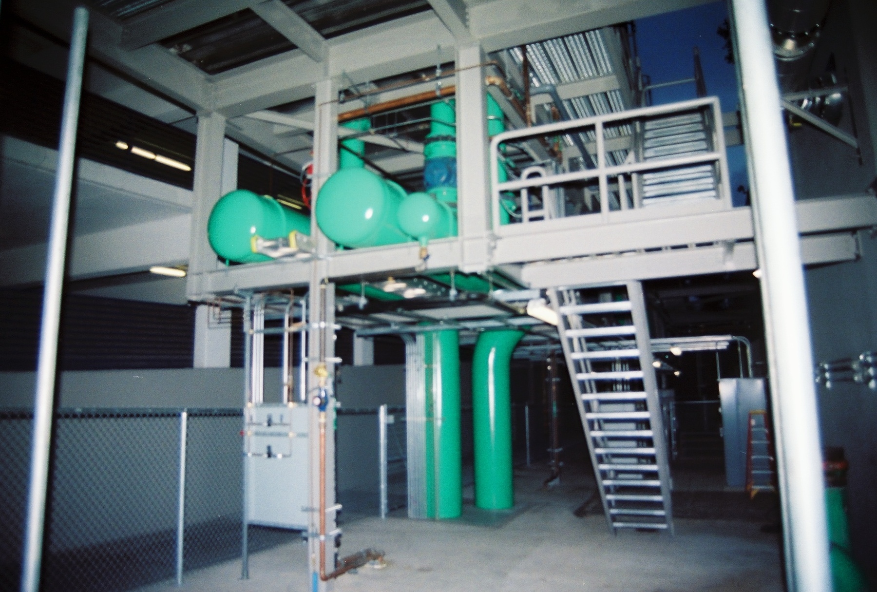 MATT construction Garland Central Plan Interior Piping Stairs