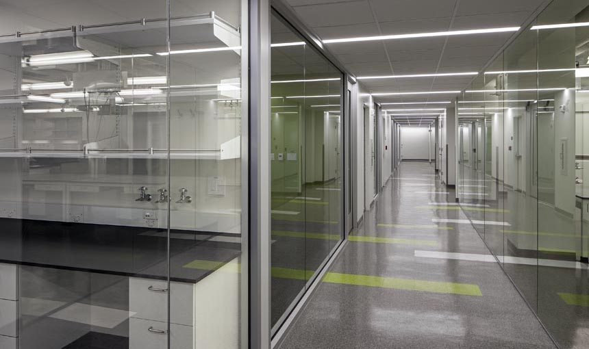 MATT construction Caltech Oka Hong Lab Renovation Interior Hallway