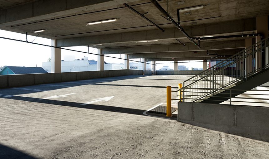 MATT construction Anderson Munger YMCA Interior Parking Structure