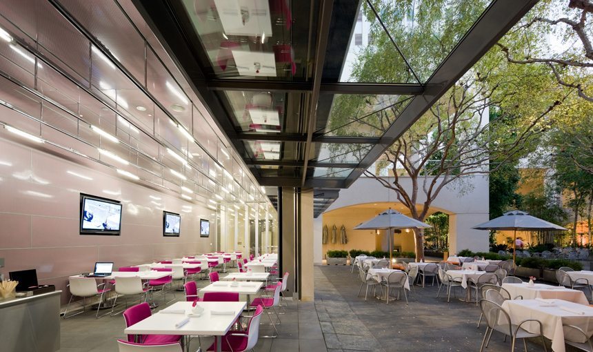 MATT construction Hammer Museum Cafe Exterior Patio