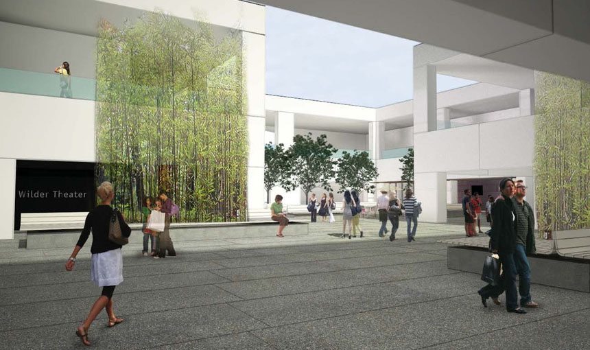 The Hammer Museum Exterior Courtyard