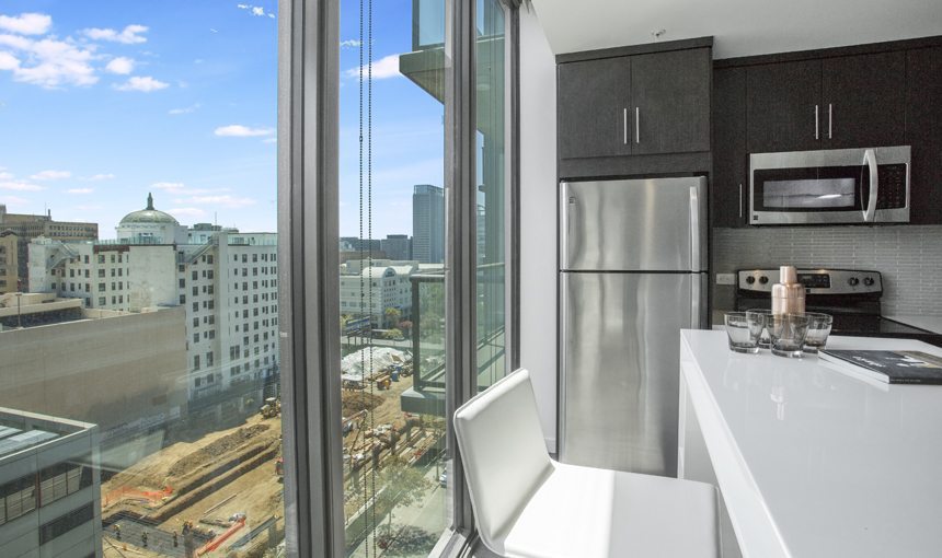 MATT construction 8th & Hope Interior Apartment Kitchen Window
