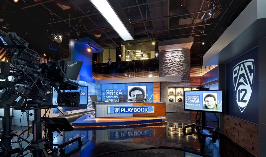 MATT construction Pac-12 Network Studio Interior Set