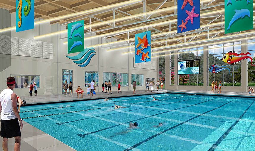 MATT construction Westlake Village YMCA Interior Pool