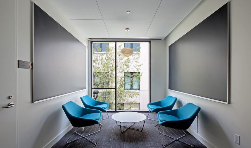MATT construction Pomona College Millikan Laboratory Andrew Science Hall study space