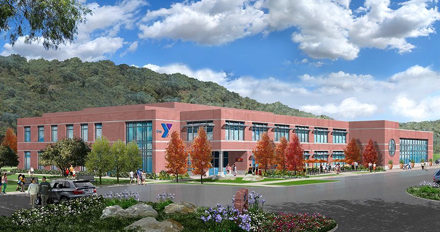 MATT construction Westlake Village YMCA Exterior Corner parking