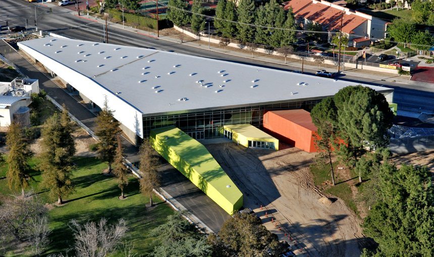 MATT construction Children's Museum Los Angeles Exterior Aerial