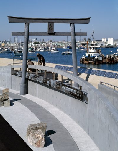 MATT construction Terminal Islander Memorial walkway arch