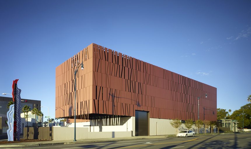 MATT construction Wallis Annenberg Center For the Performing Arts Exterior Corner Veil