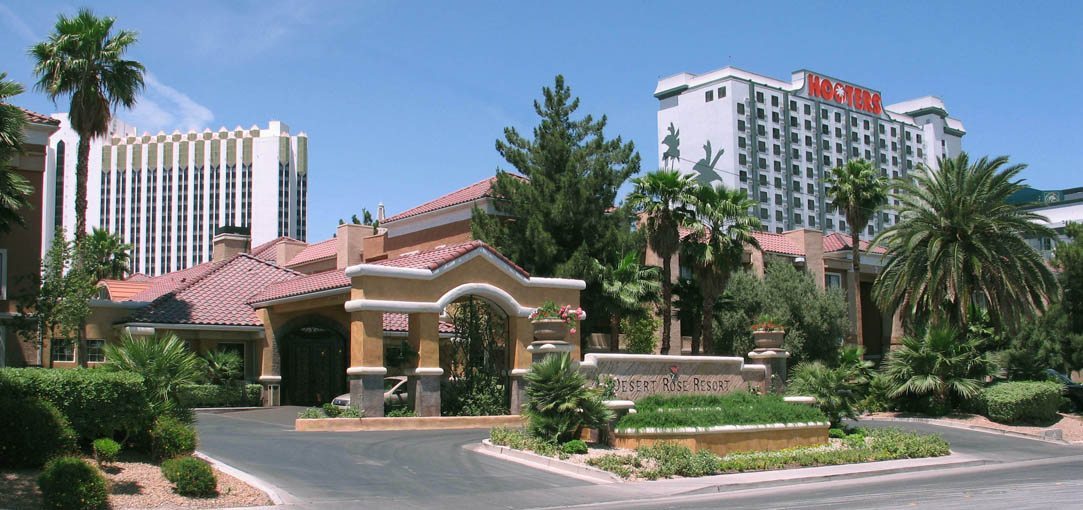 MATT construction Desert Rose Hotel Exterior Entrance