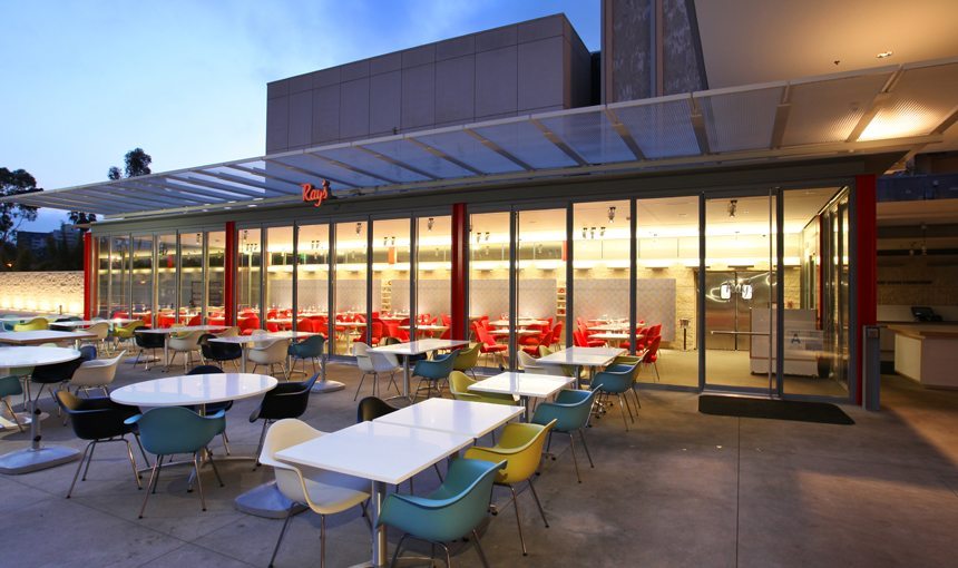 MATT Construction Ray's Restaurant LACMA Exterior Patio Seating