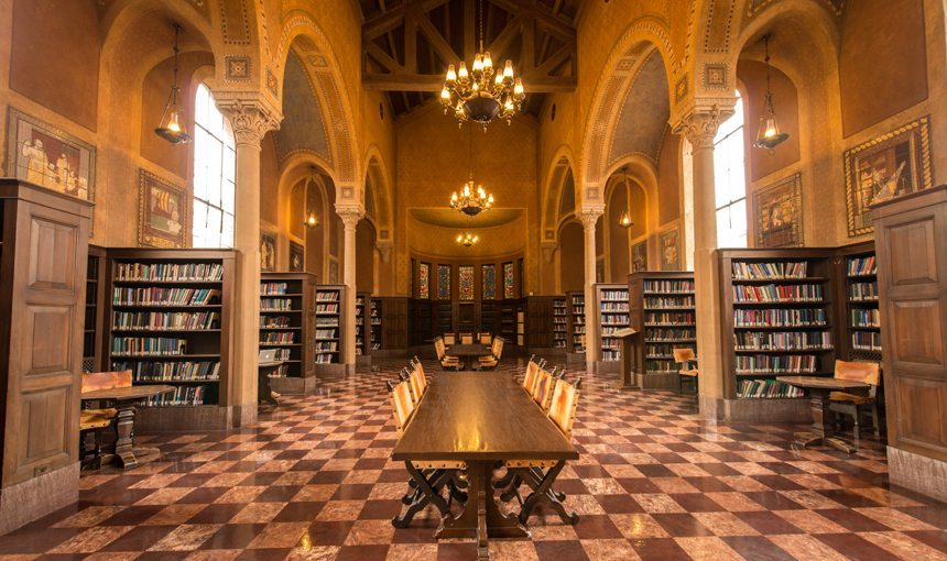 MATT construction USC Mudd Hall Interior Library