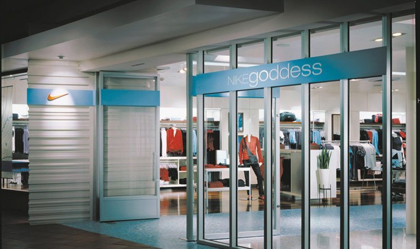 MATT construction Nikegoddess Fashion Island Exterior Front Entrance