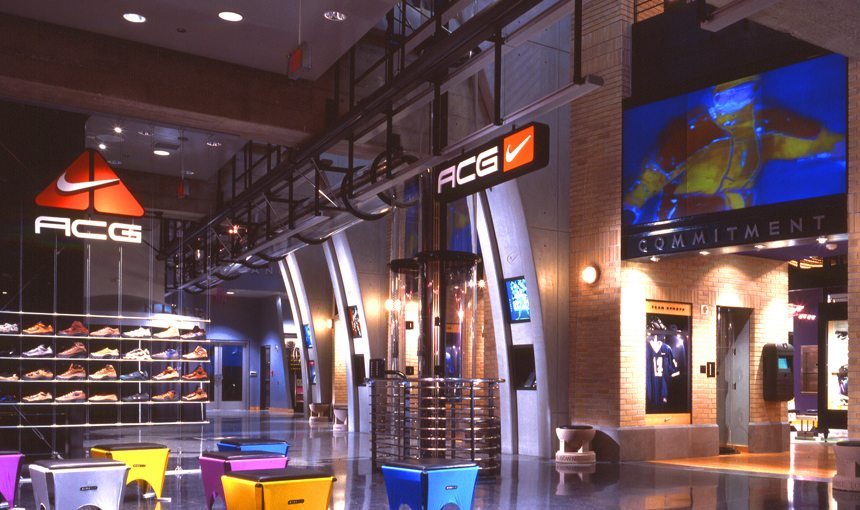 MATT construction Niketown Beverly Hills Interior Retail Space