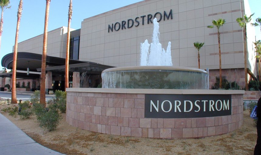 MATT construction Nordstrom Fashion Show Mall Las Vegas Exterior Corner Fountain