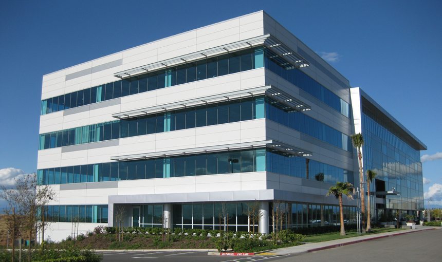 Park Place Fresno Office Building Exterior Corner MATT construction