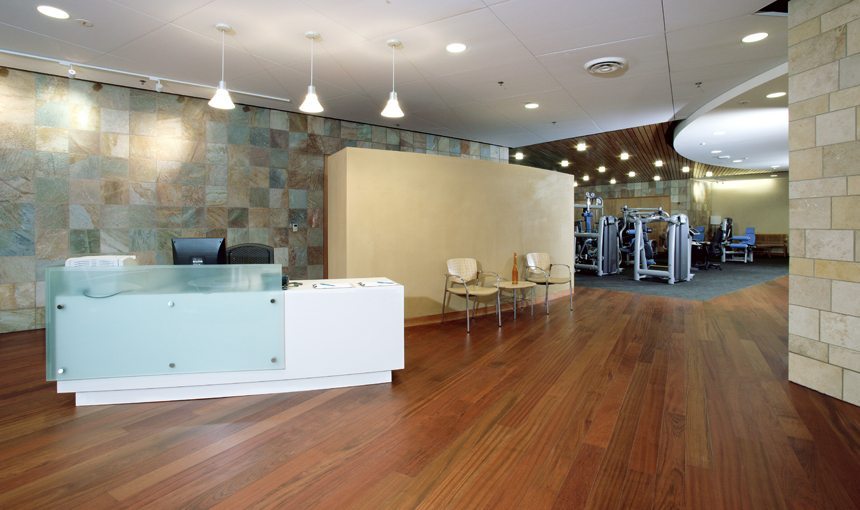 MATT construction Saban Center for Health and Wellness Interior Reception