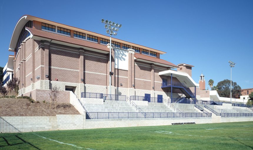 MATT construction Salesian High School Gymnasium and Field Exterior Field Bleachers