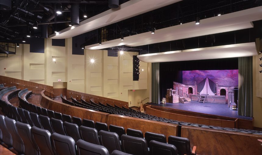 MATT construction Thacher School Arts Building Theater stage