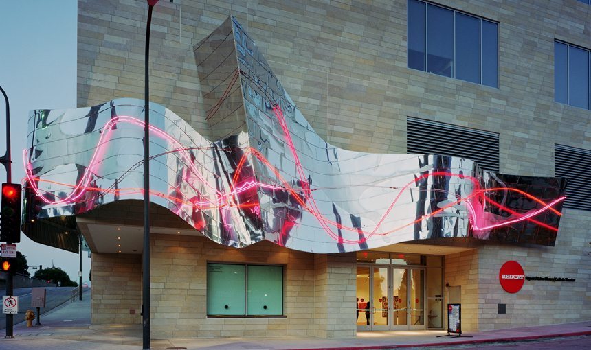 MATT construction REDCAT Theater Walt Disney Concert Hall Exterior Front Box Office