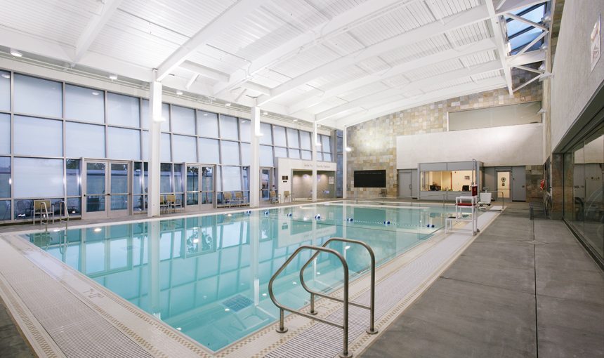 MATT construction Saban Center for Health and Wellness Interior Pool