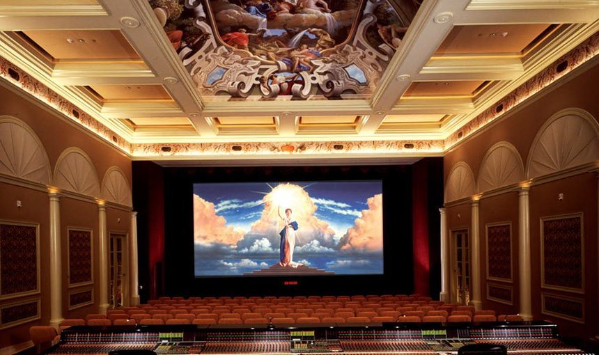 Burt Lancaster Theatre Interior Back View Mural MATT Construction