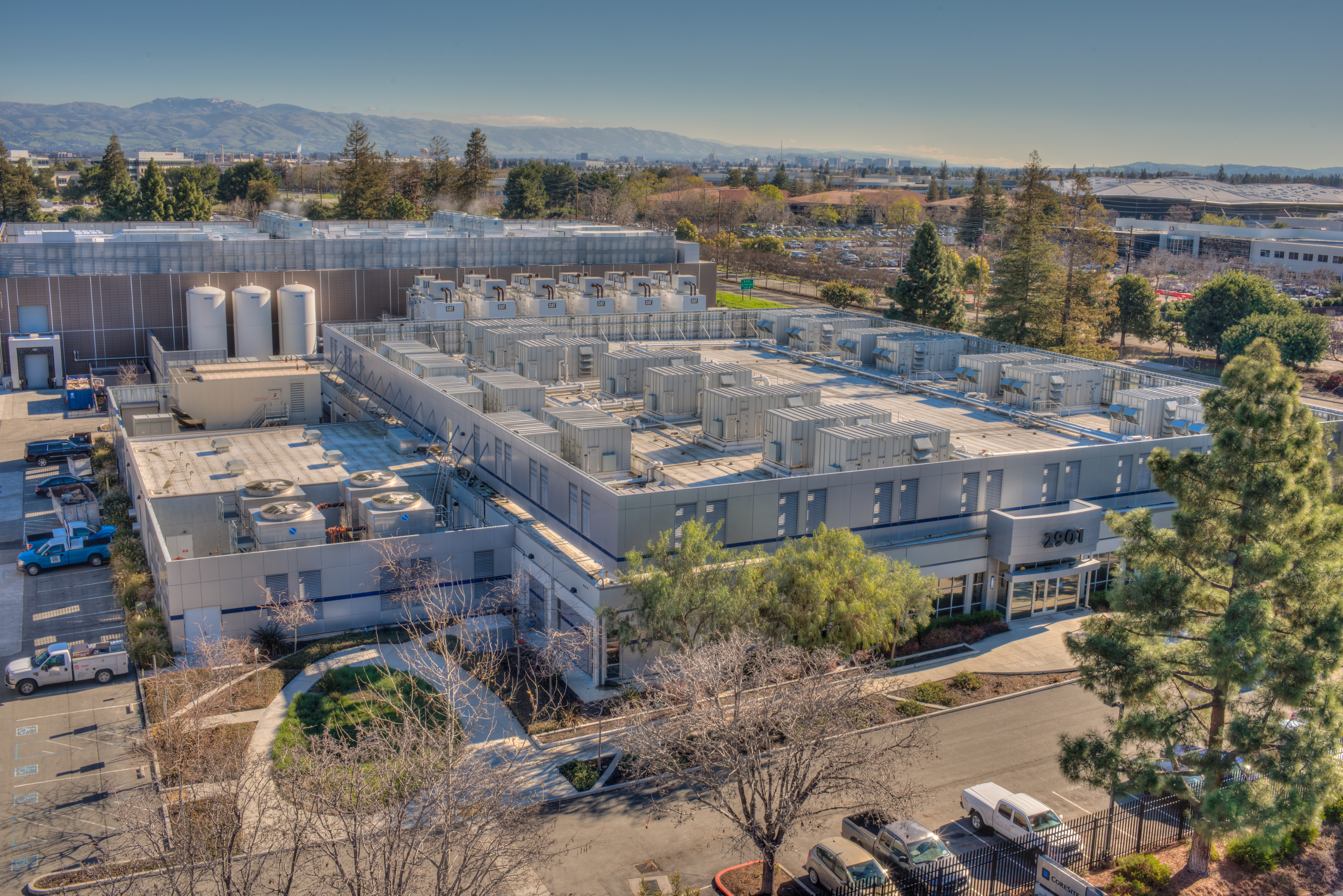 MATT Construction CoreSite SV3 Data Center Exterior Aerial