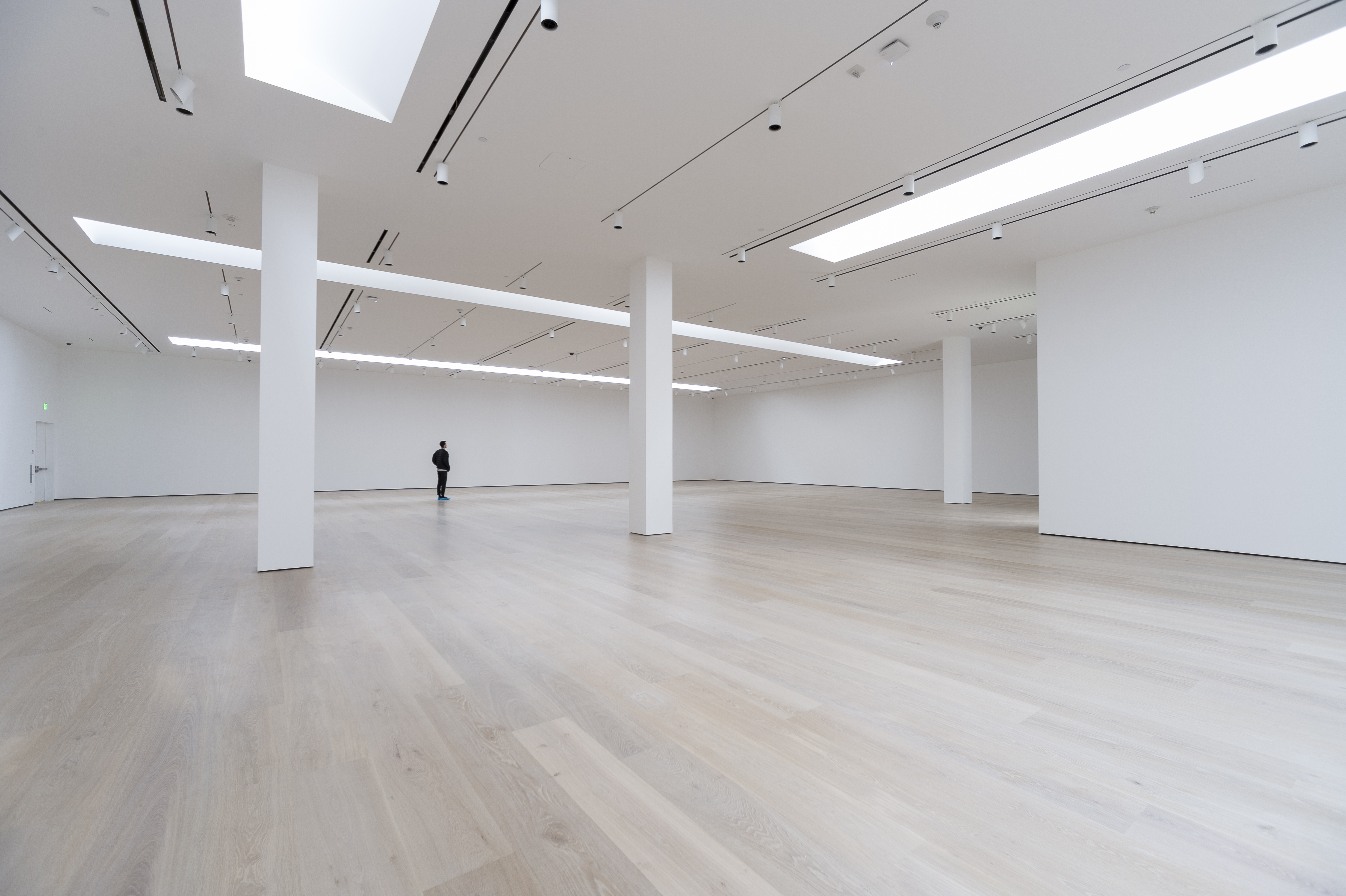Hammer Museum interior angled matt construction