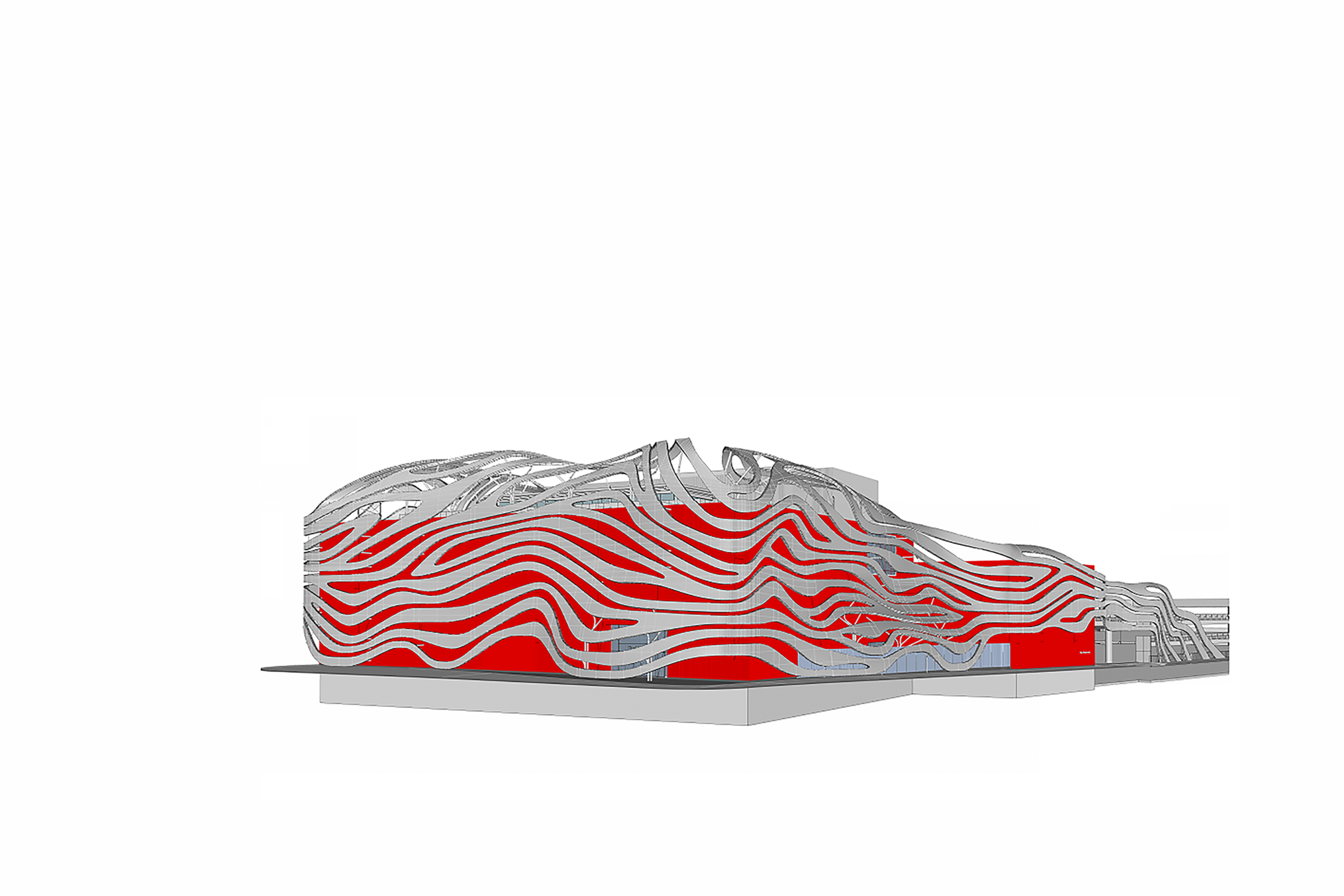 matt construction bim rendering petersen automotive museum