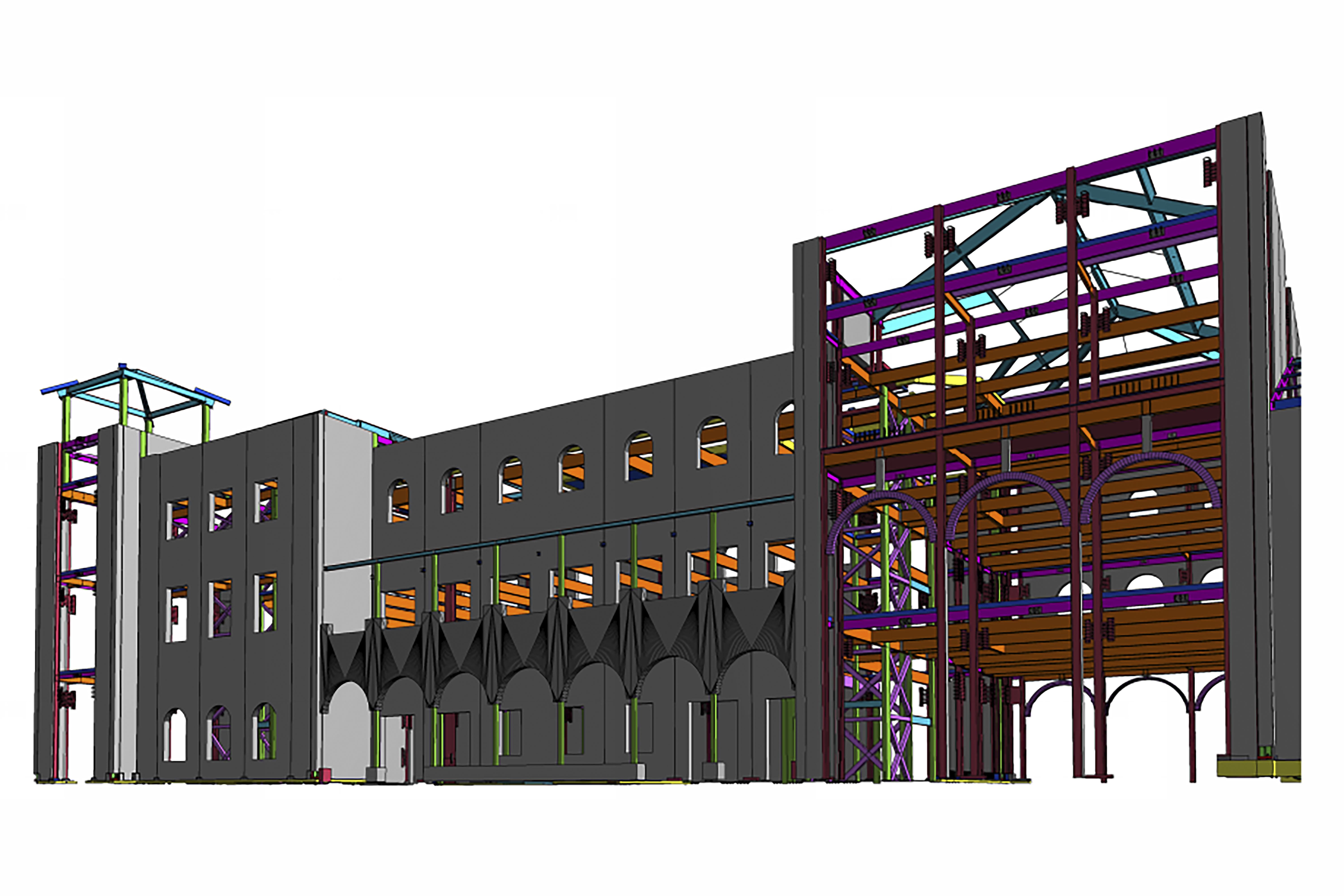MATT Construction TEKLA USC Cinematic Arts model