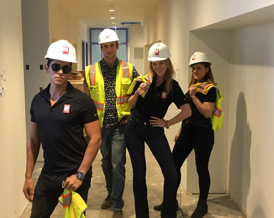 MATT Construction Project Manager Employees in hard hats